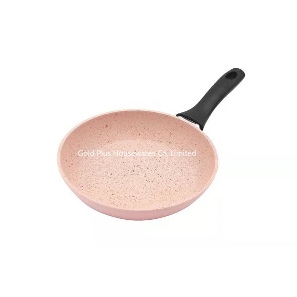 Granite Pots Marble Coating Small Frying Pan Non Stick Black Handle