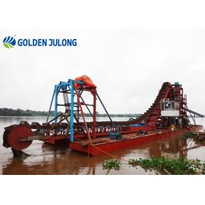 Quality 2025 High Efficiency Gold 60 Bucket Chain Dredger for Sand Mining and Dredging 200 m3/h wholesale