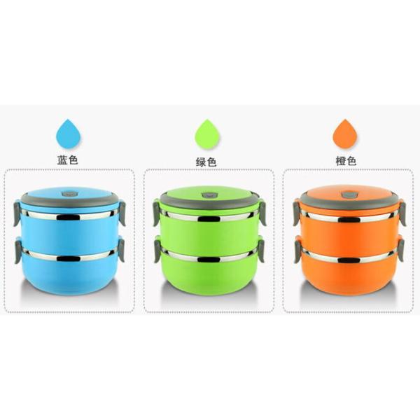 Colorful Stainless Steel Lunch Box Tiffin Box 2 Layer 3 Layer 4 Layer