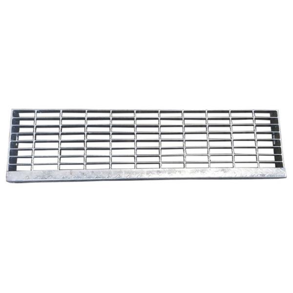 ISO9001 Step Board Galvanized Steel Grating Walkway Pressure Resistance Welding