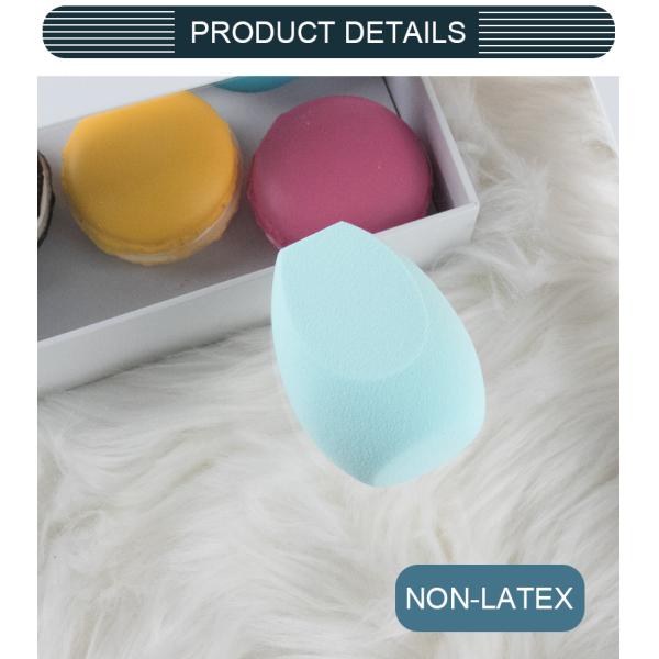 Hydrophilic Polyurethane Beauty Blender Wet Or Dry Super Soft Egg Shaped Foundation Sponge