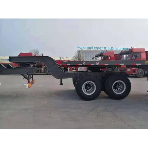 100 Ton 8 Axles Q345B 40ft Carbon Steel Flatbed Trailers