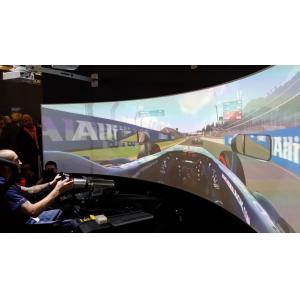 360 Degree Flight Curved Simulation Screens Floor Standing