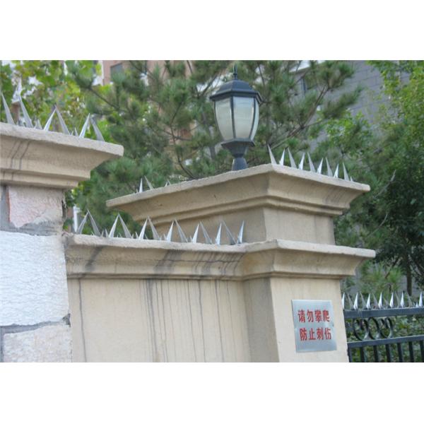 Galvanized Razor Wall Security Spikes , Burglar Proof Fence Spikes For Perimeter