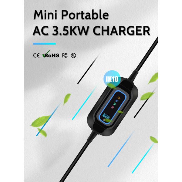 KIWI Electric Car EV Charger AC Type 1 2 16A Home EV Charging Station Cable Length 5M