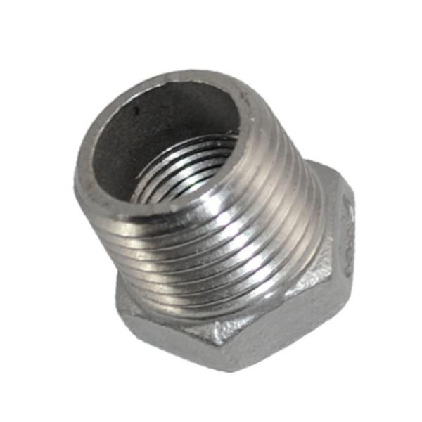 1/2" Male X 1/4" Thread Reducer Bushing , SS304 NPT Female Reducer Bushing