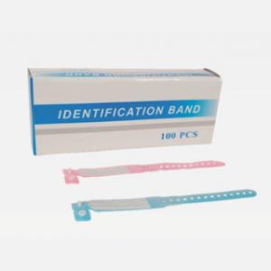 Quality Blue, Pink, White, Black Non - Toxic PVC Film ID Bracelets For Infant, Adult WL12018 wholesale