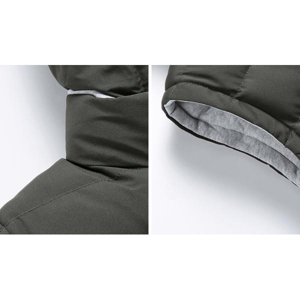 Cotton Padded Cold Weather Vest Regular Stand Collar Waistcoat With Hooded