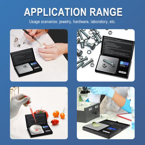High Precision ABS Stainless Steel Pocket Scale 0.01g Accuracy Mini Digital Jewelry Scale Scale size 7.6*12.8*2 cm