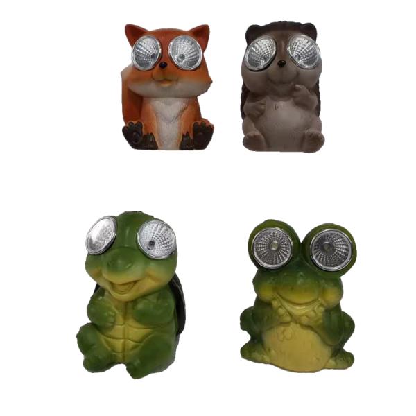 Thickness 2.8mm/3.2mm 4w Solar Light Crafts Solar Resin Light Solar Animal Model Night Light