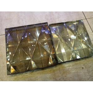 Even Surface Artistic SGCC 300x300mm Sand Carved Glass