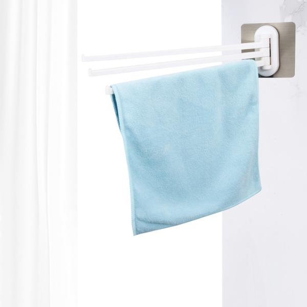 Prevent Bacteria Irregularity Plastic Towel Rack 180 Degree Rotation