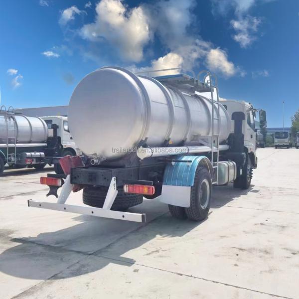 11-20T Foton / Forland Chassis 270hp Stainless Steel SS304 Tanker For Water And Food Delivery
