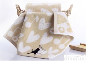 Quality Square Woven Bathroom Hand Towels 100 Cotton , Modern Hand Towels For Kids wholesale