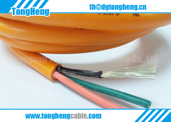 Tinned Copper Wire Conductors 3 Cores Customized TPU Cable Green Red Black