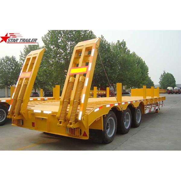 3 Axles Extendable Pipe Hauling Trailer With Corrugated Plate Side Wall