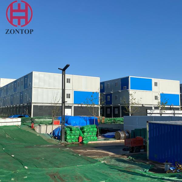 Double Storey Container House For Outdoor Office Hotel Hospital Zontop light Steel Prefabricated Building Container Hous