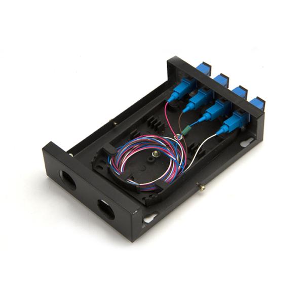 SC Port Enterprise Security Network / Wall Mounting 4 Fibers Optic Termination Cabinet