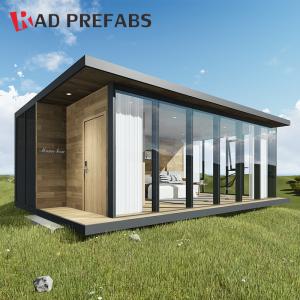 Quality RAD Luxury Floating Wood Cladding Folding Container Prefabricated Homes wholesale