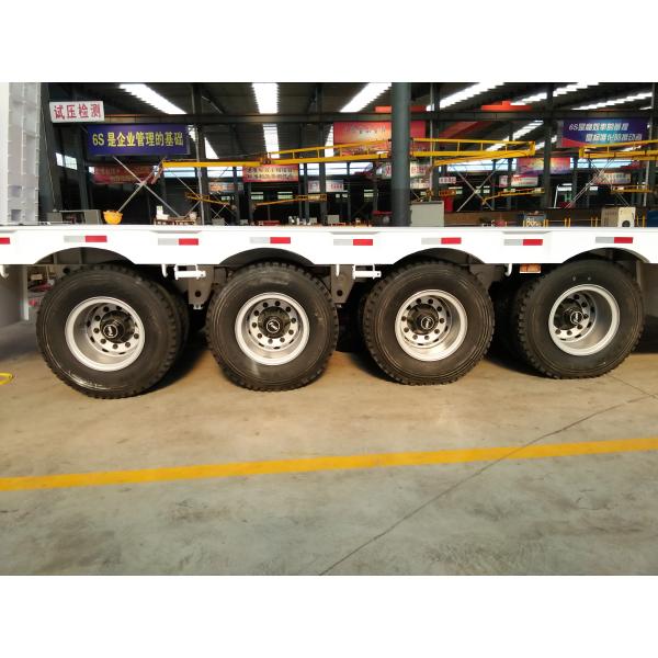 Lowbed Semi-Trailer for Heavy Road Equipment 4 Axles 12.5m 40 Feet Tire 245/70r19.5