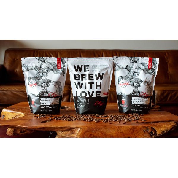 Customized Stand Up Pouches For 250g Roasted Coffee Beans