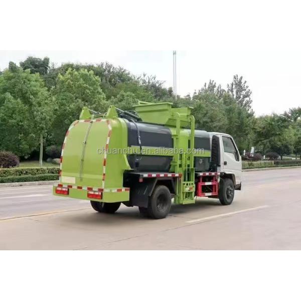 Compressed Sanitation Rubbish Waste Compactor Garbage Truck for City Waste Transfer Manual Transmission and Durable