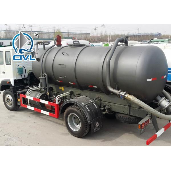 Sinotruck SWZ 4x2 226HP 14000 Liters Sewage Suction Truck / Vacuum Tanker