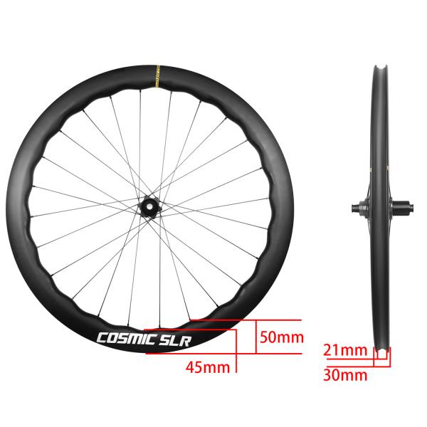 700C Carbon Fiber Road Bike Wheels 36T Ratchet With Disc Brake Sleek And Modern Design