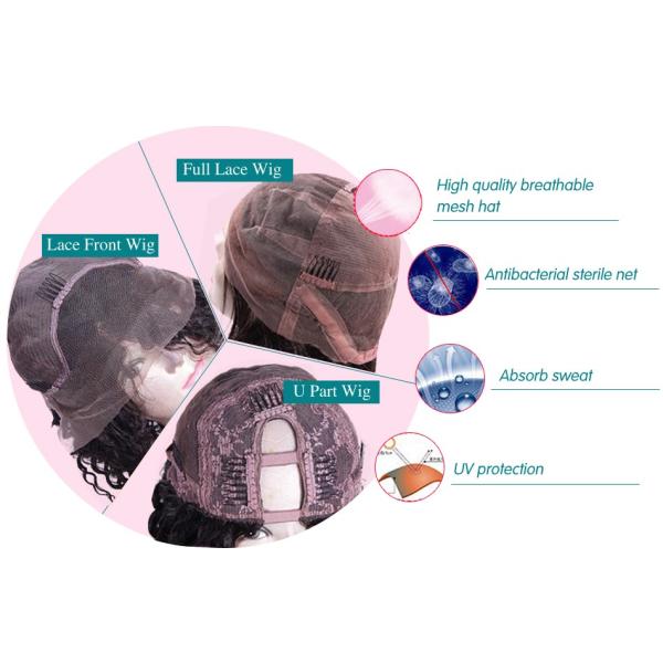 Ture To Length Hair Full Lace Wig Kinky Curl Middle & Free Part Customize