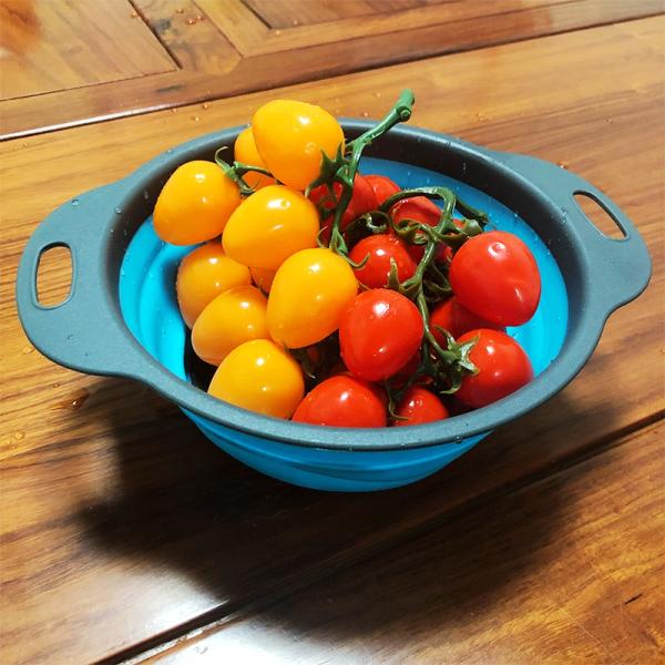 washing vegetable wash fruit over the sink folding kitchen silicone collapsible colander strainer set