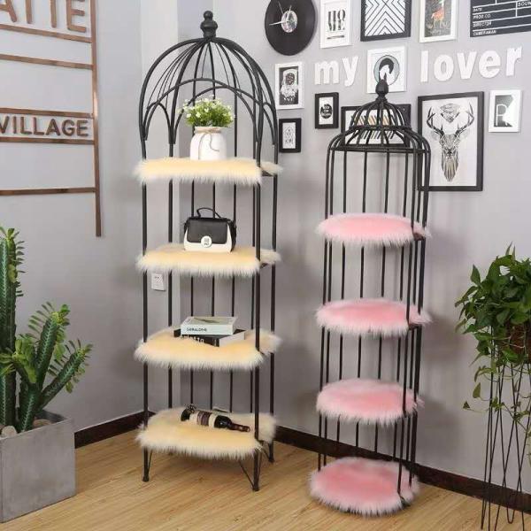 Washable Lambs Wool Floor Mats Oversized Sheepskin Rug Cushion Cover