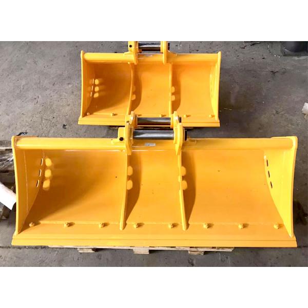 Customized Excavator attachments excavator rocke bucket crusher bucket yellow black bucket