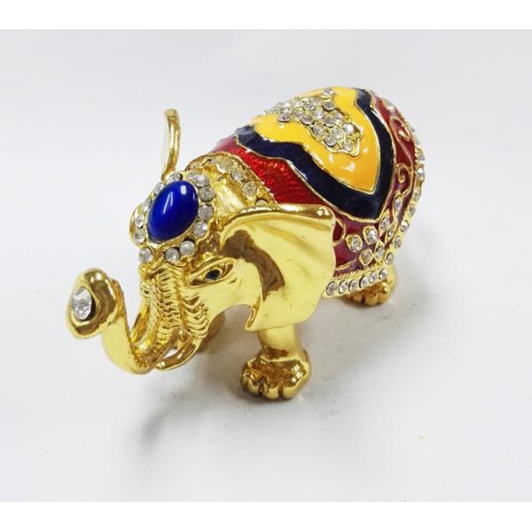 Thailand Gifts Trinket Box Elephant Shape Jewelry Boxes for gift fashion elephant enamel jewelry box