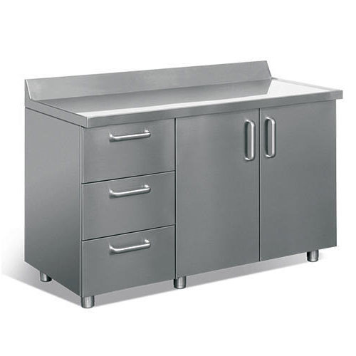 SUS kitchen cabinet, with thick top plate.