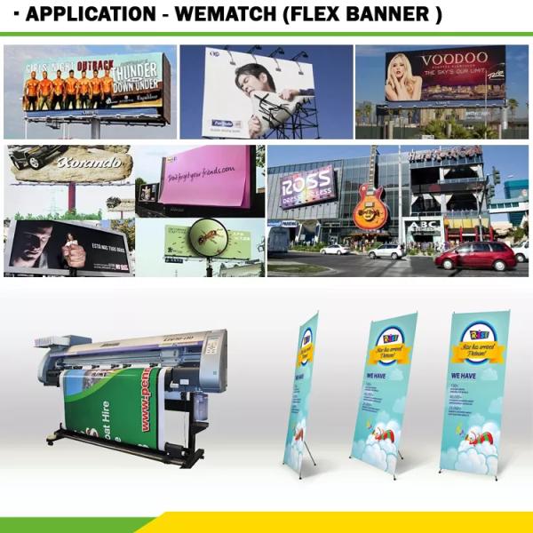 Backlit Flex Hot Laminated Banner 510GSM Eco Solvent Ink 3'' Diameter