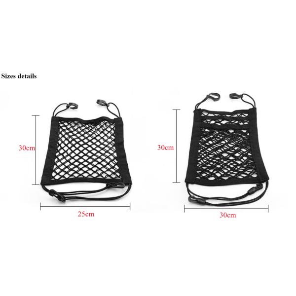 Black Dog Car Net 25*30cm 30*30cm Barrier Back Seat Net For Dogs