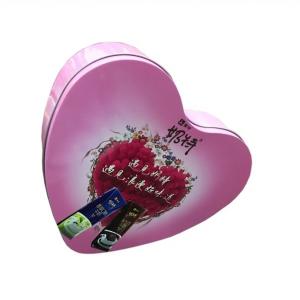China Large Heart Shape Chocolate Gift Tin Box Valentine Candy Tins on sale