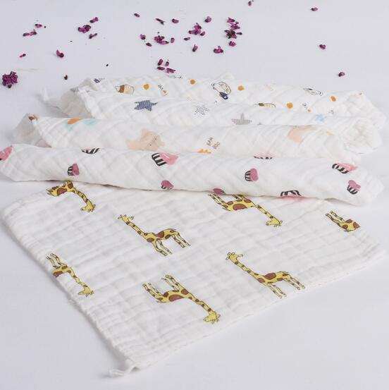 Washing gauze baby handkerchief medical gauze baby saliva towel 100% cotton 6 layer baby towel