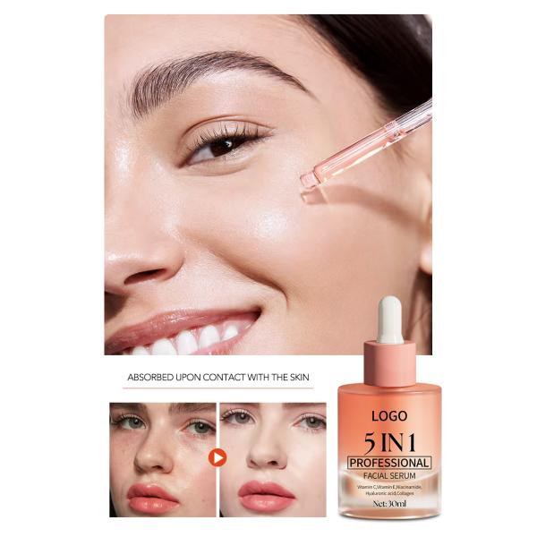 5 In 1 Skin Care Serum Dark Spot Whitening Serum Vitamin C Facial Serum