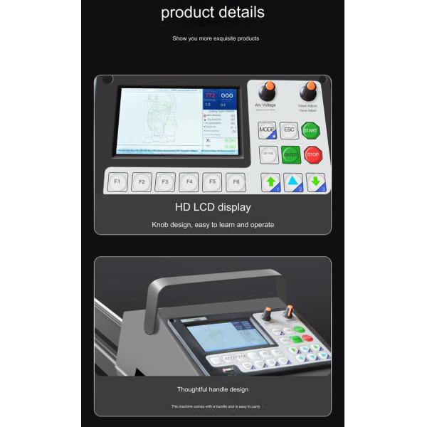 Portable CNC Plasma Cutting Machine USB G-Code Cutter Torch Height Control 110 240V Stepper Motor for Steel Industries 55A USE