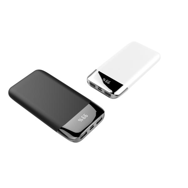 WIRELESS POWERBANK WITH LED DISPLAY Portable Power Bank Charger QI Wireless Charge 2 INPUT 2 OUTPUT+WIRELESS CHARGER