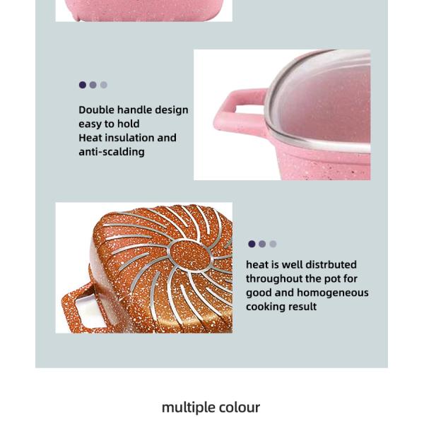 Wholesale Multifunction Pot And Pans Set 22pcs White Cooking Pot Sets Non-Stick Aluminum Cookware Sets