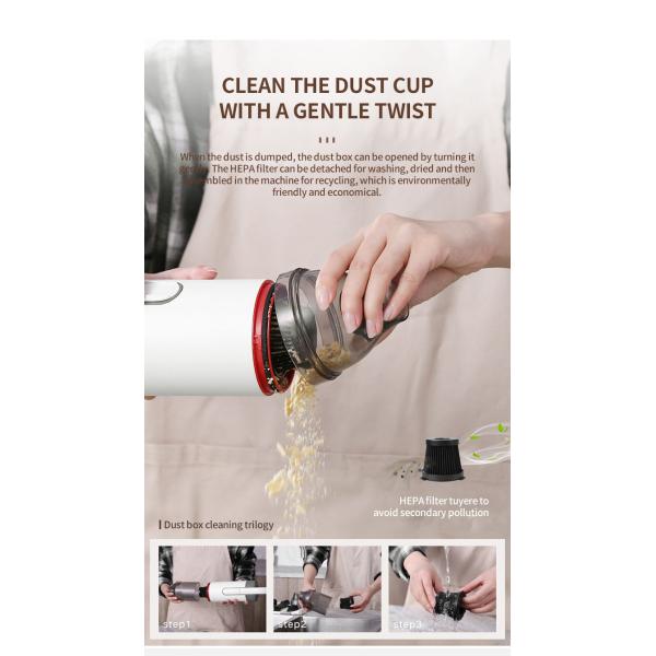 8000PA Cordless Portable Vacuum Cleaner For Car 100W Wireless 2200mAh