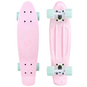 Quality 22inch Penny Complete Skateboards Macaroon Color Pink Deck For Beginners Girls wholesale
