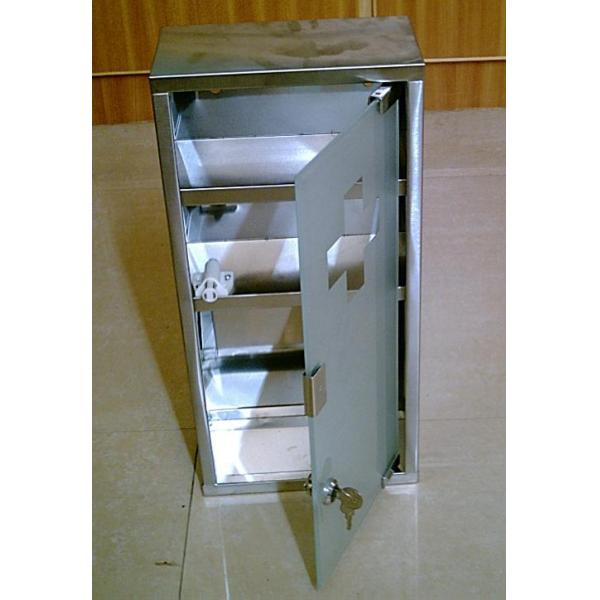 2017 compartment wall Container label Metal layer Stainless Steel Medical box Metal Box/medicine Chest Portable Medication Lock