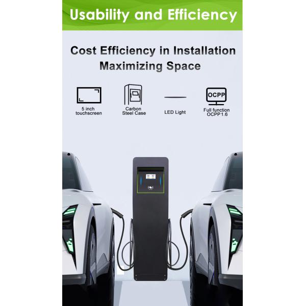 Commercial double gun ev charger Type 2 14kw 32A one phase OEM ODM public ev charger station