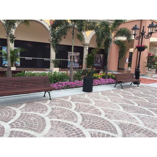 Leisure Plastic Wood Bench , Recycled Garden Bench With Two Dividers