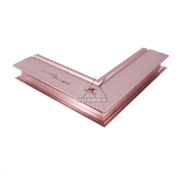 AA10 Extruded Aluminum Sliding Door Frame Wood Grain Color