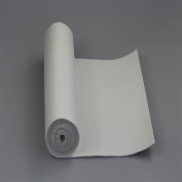 White Polyester / PE Needle Punched Filter Cloth For Industrial Filtration