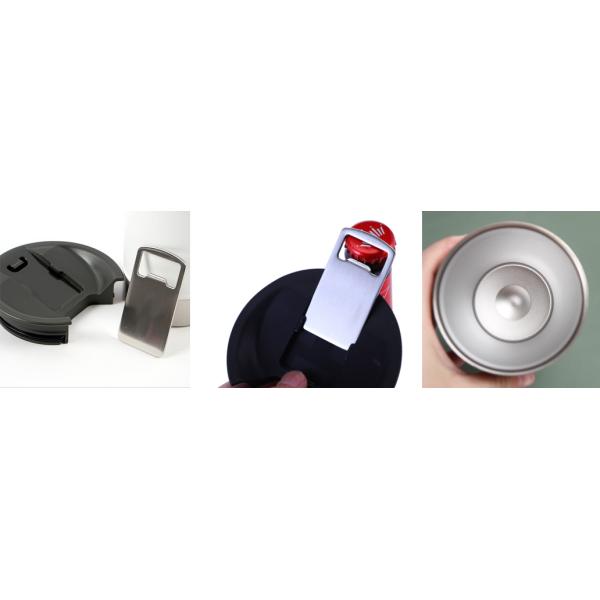 16 Ounce Stainless Steel Tumbler Double Wall , Stainless Steel Beer Cup With Opener